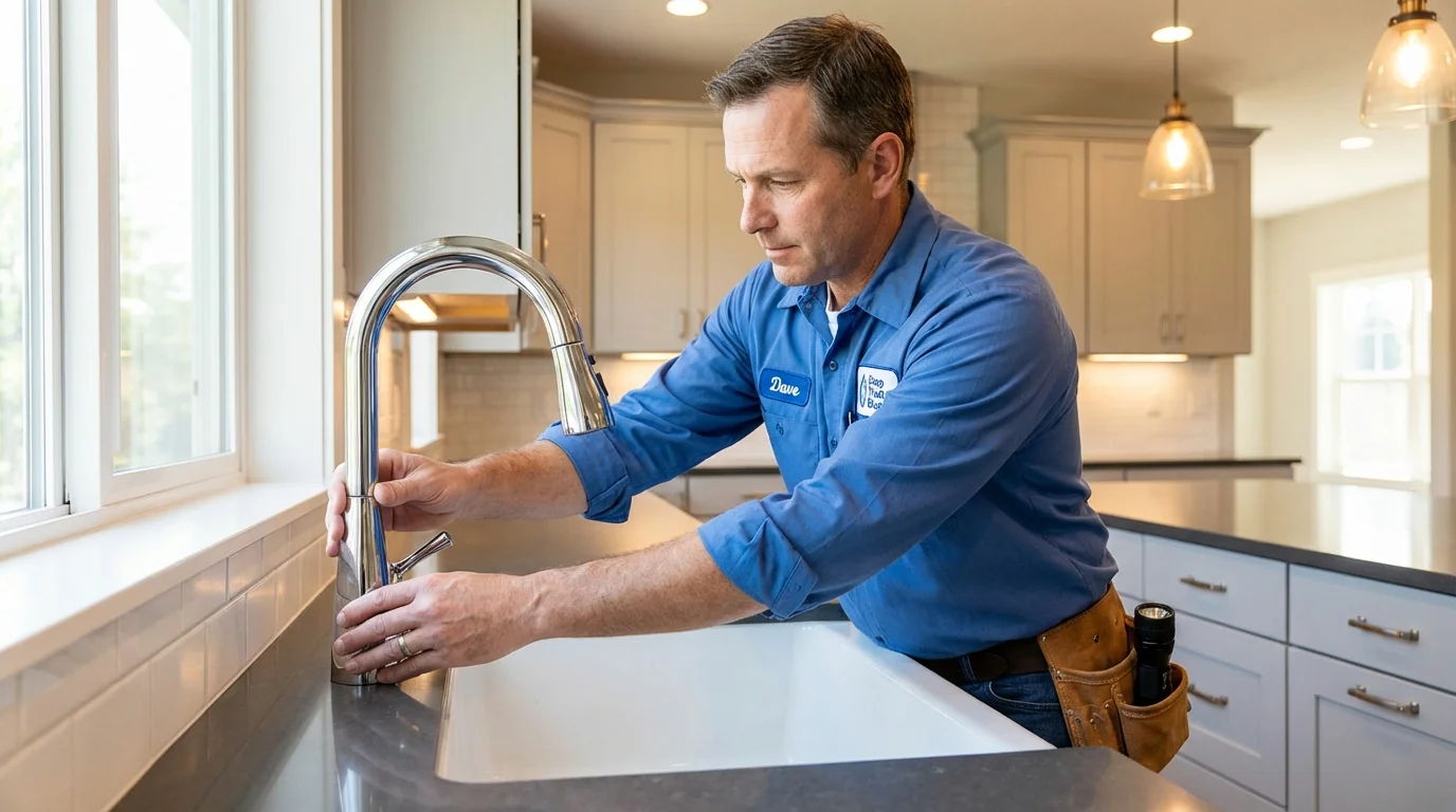 Kitchen faucet installation by Johns Plumbing LLC in Pearl